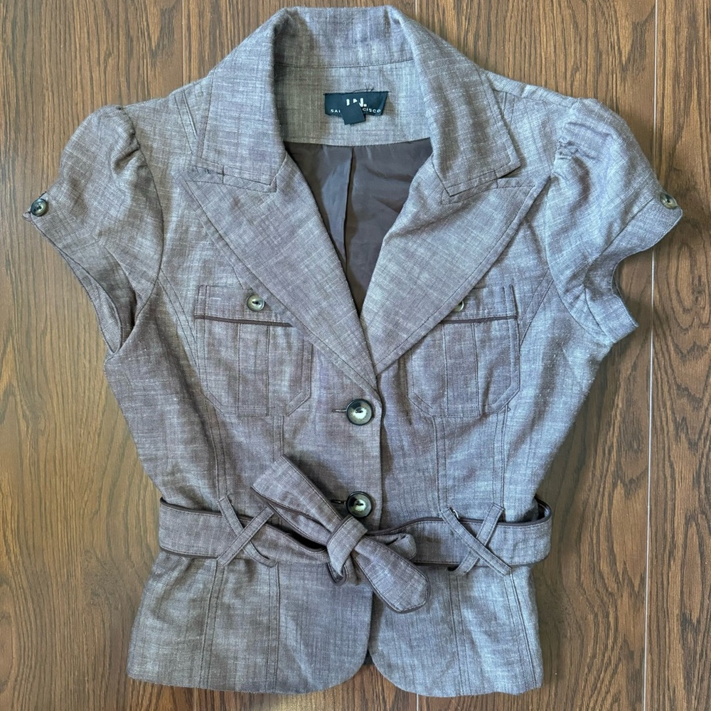 VTG 90s Belted Button Blazer